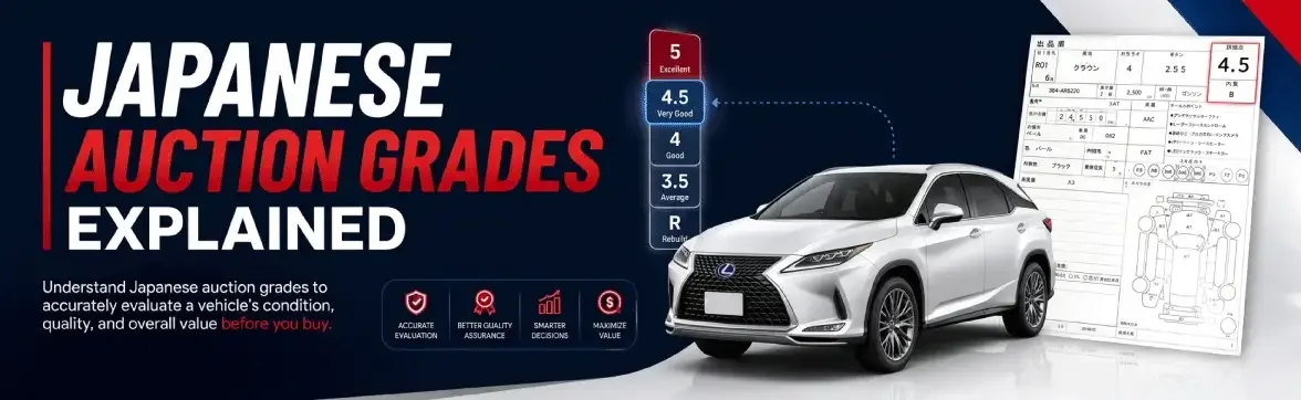 Japanese Auction Grades Explained | Grade Chart | MDK Japan
